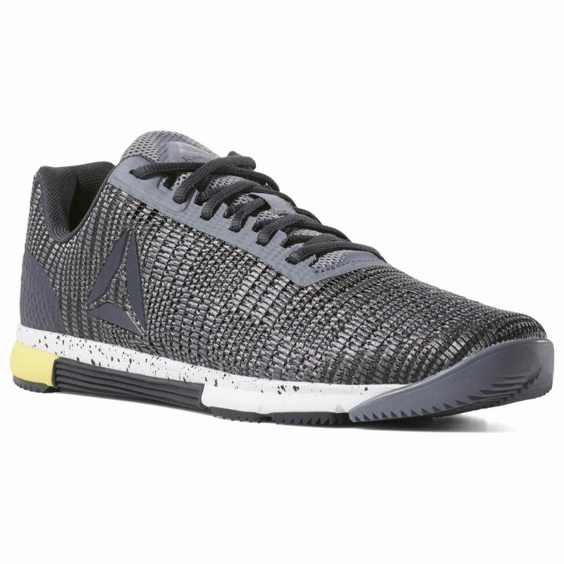 Adidasi Training Reebok Speed Tr Flexweave Barbati Gri/Albi/Galbeni Romania NQ3263KP